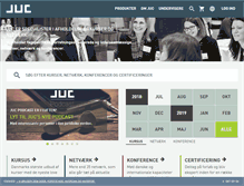 Tablet Screenshot of juc.dk